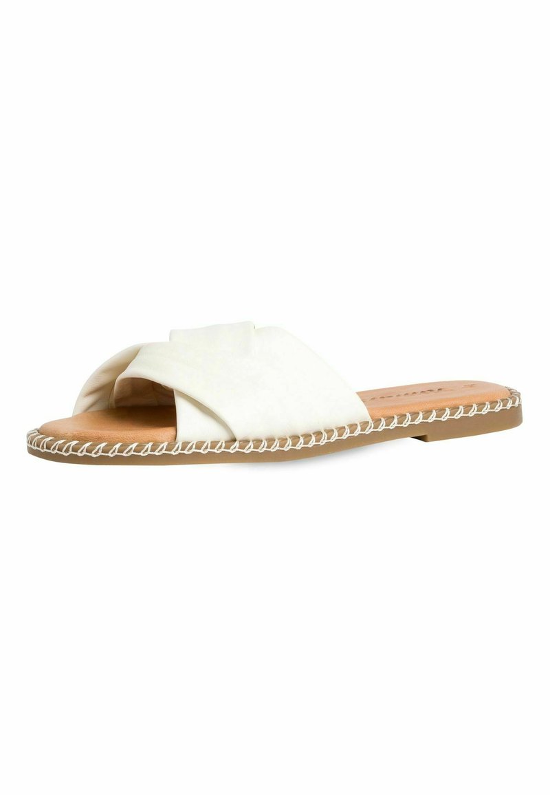 Damen Flache Pantoletten | Tamaris Pantolette flach white/weiß - OR91588 Damen Flache Pantoletten | Tamaris Pantolette flach white/weiß - OR91588