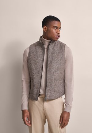 HERRINGBONE - Weste - taupe