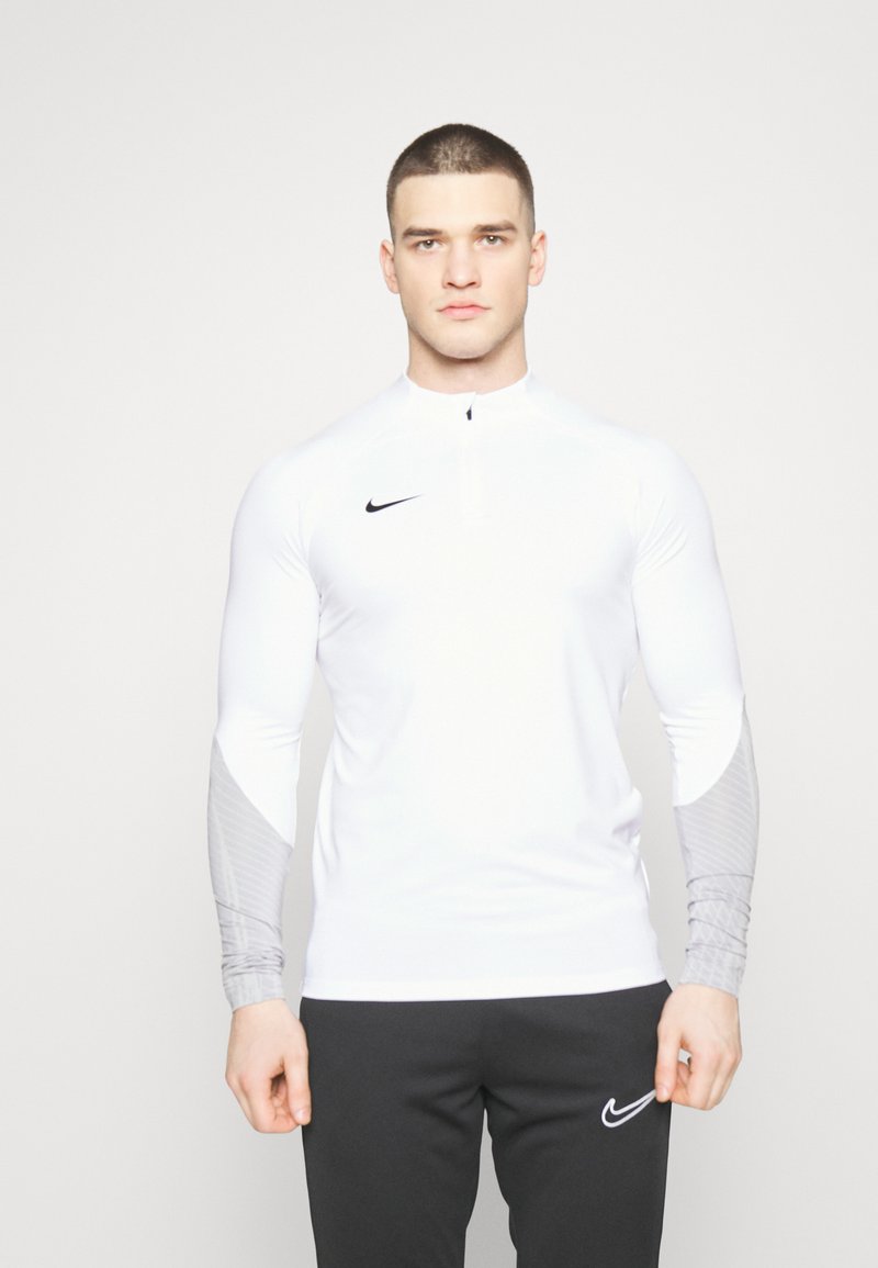 Nike Performance STRIKE DRILL - Long sleeved top - white/wolf grey