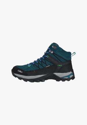 CMP RIGEL MID TREKKING SHOES WP - Vaelluskengät - el petrol verde fluo