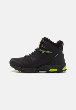 JACKDAW WP INSULATED - Winter boots - black/lime