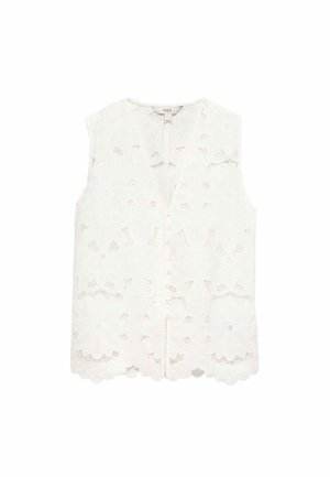 Marks & Spencer, V-NECK CUTWORK  - Weste - soft white