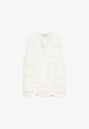 Marks & Spencer, V-NECK CUTWORK - Weste - soft white