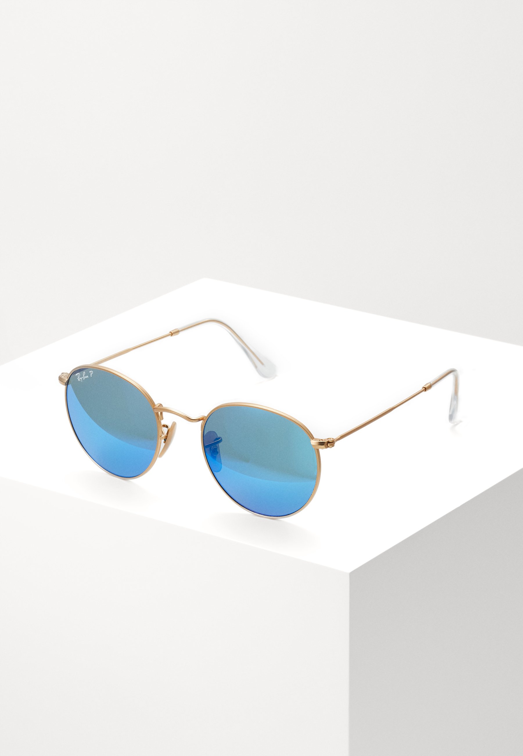 gold rimmed ray bans