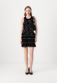 Elisabetta Franchi WOMANS DRESS - Obleka/pulover - nero/burro