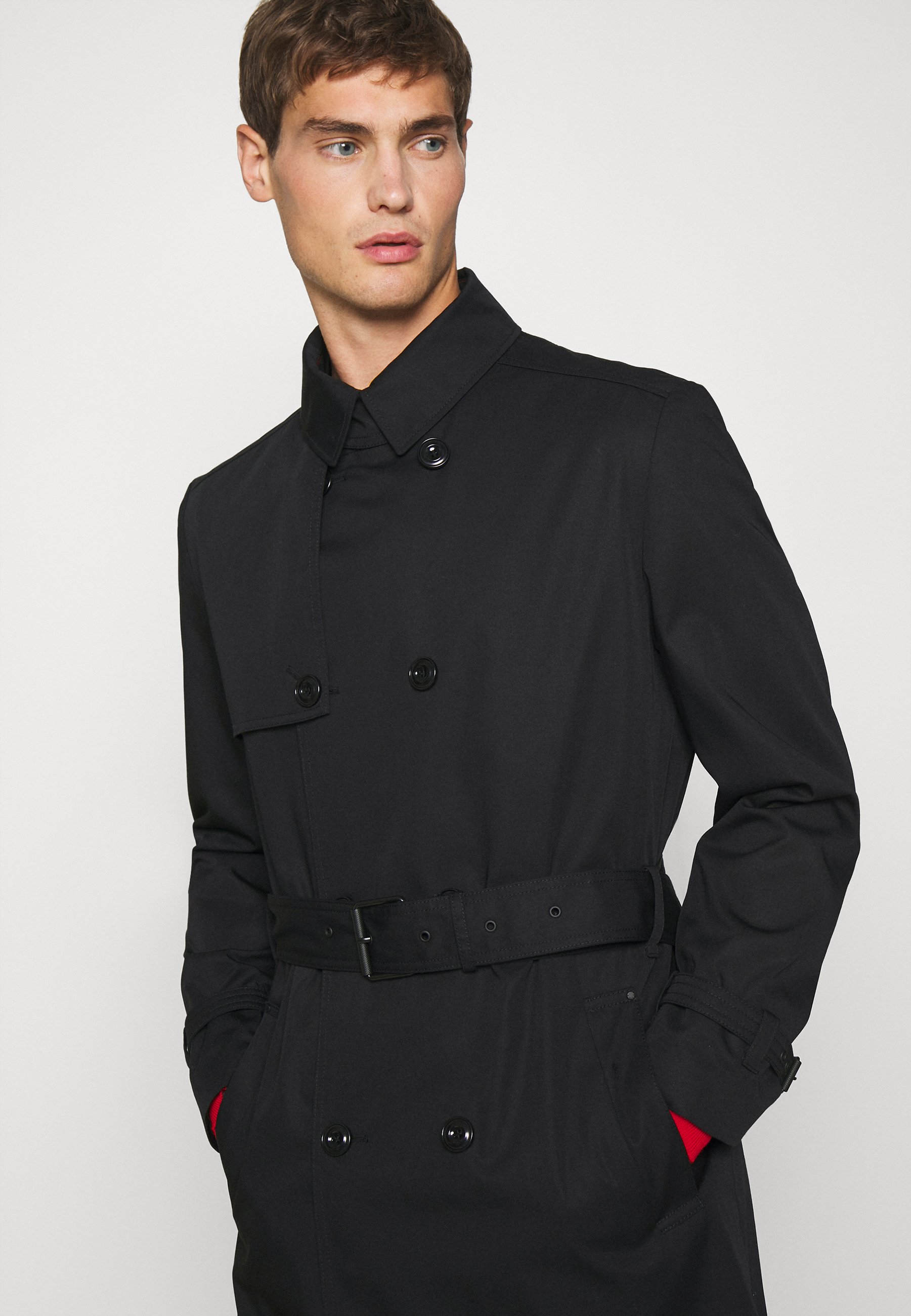 HUGO MALUKS - Trenchcoat - black 