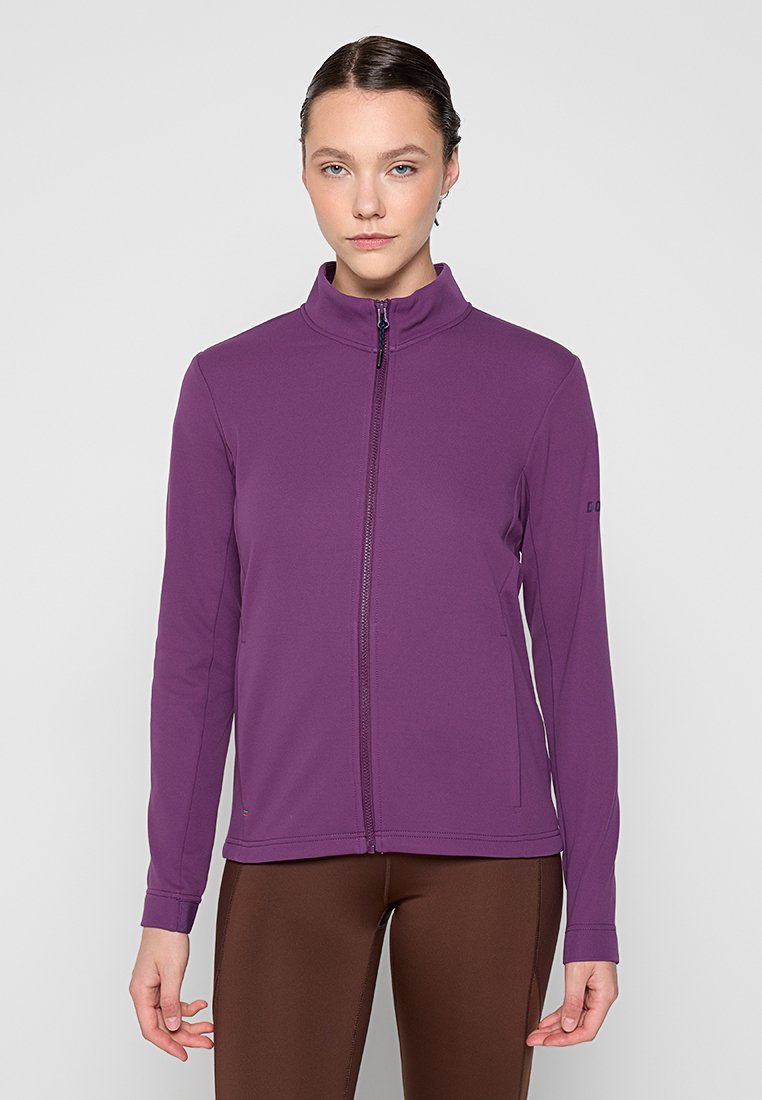 Dolomite Sweater met rits donkerpaars