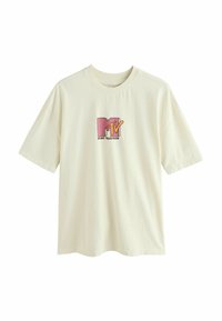 Next LICENSE REGULAR - Print T-shirt - white mtv