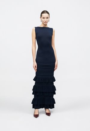 BRUNA BOAT NECK DRESS - Maxikjole - suiting blue