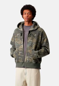 Carhartt WIP Sudadera con cremallera - camo combi green