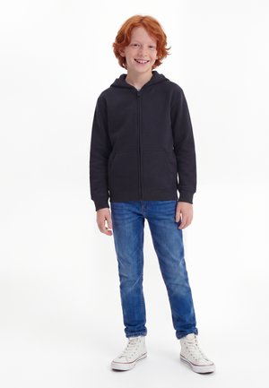 Urban Classics, BASIC ESSENTIAL - Mikina na zip - navy
