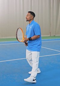 Nike Performance SOLID - Poloshirts - blue beyond/white