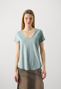 Abercrombie & Fitch ICON V NECK 5 PACK - T-shirt basique - white/navy/black/green/pink