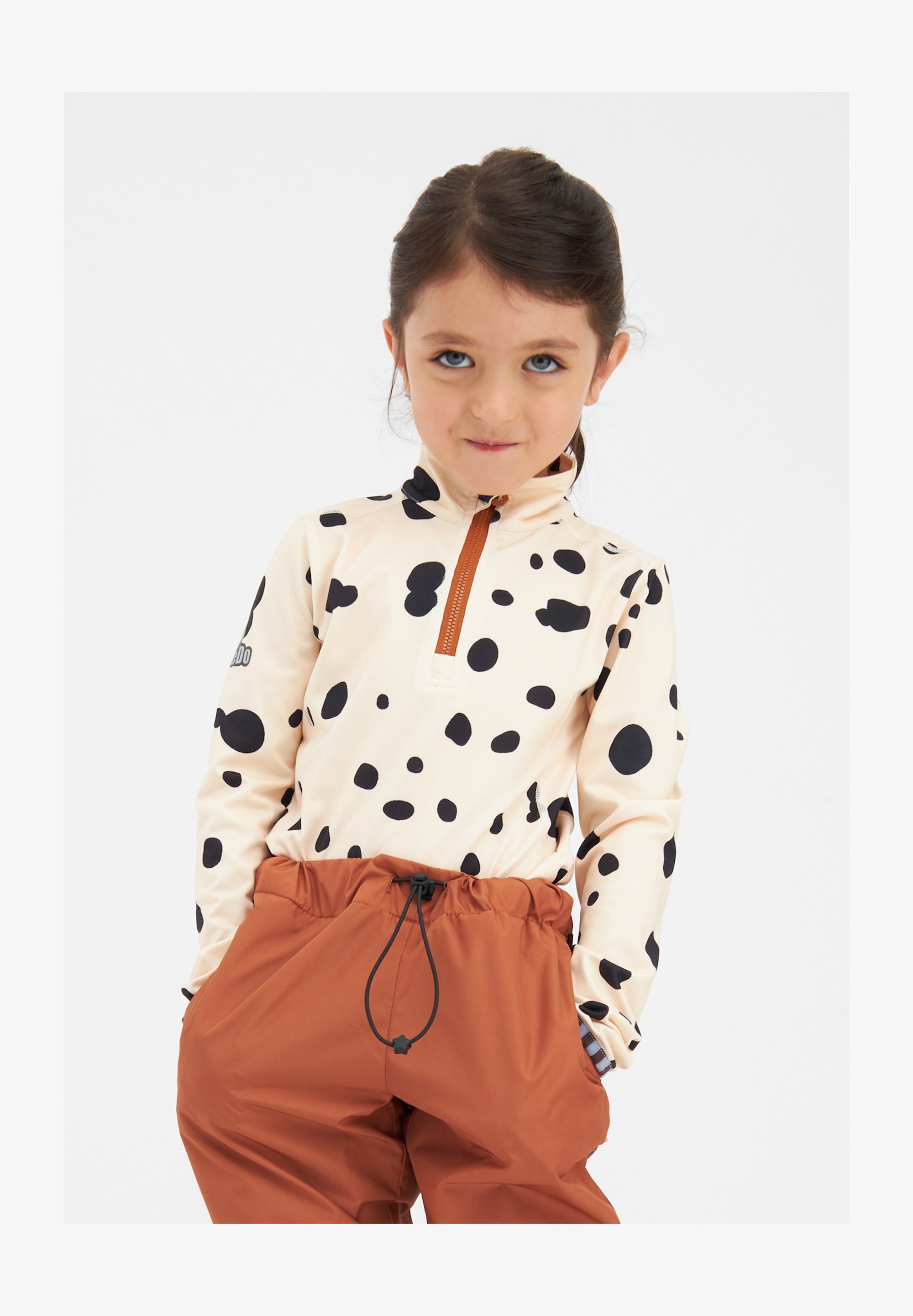 COOZO Maglietta Baseball Manica Lunga Per Bambini - 100% Cotone, Vestibilità Lunga Con Orlo Curvo, Grigio Erica