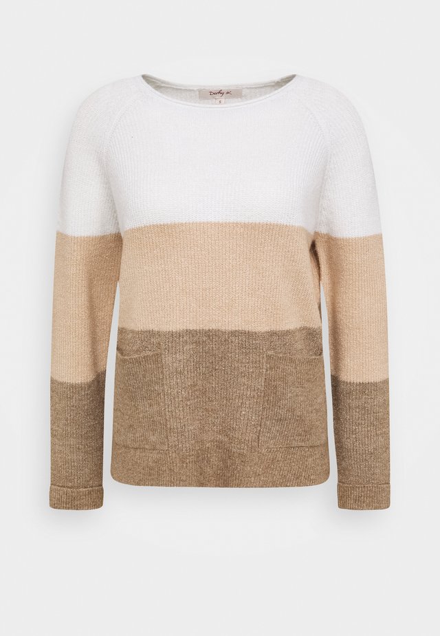 BANGUI - Strikpullover /Striktrøjer - beige