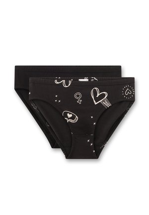 Sanetta, MÄDCHEN-RIOSLIP (DOPPELPACK) SCHWARZ GRAFFITI - Briefs - schwarz