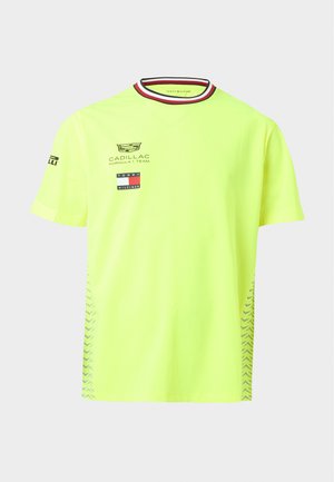 Tommy Hilfiger, CADILLAC X F1 REPLICA SET UP TEE - T-shirt print - safety yellow