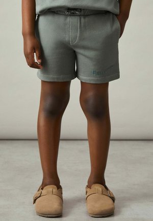 Reiss REISS PERRY COTTON BRAND-EMBROIDERED SHORTS - Träningsbyxor - washed sage