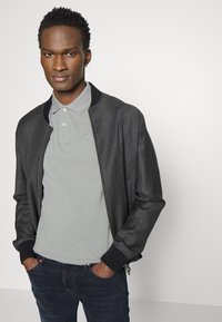 Hackett London SLIM FIT LOGO - Polo - sharkskin