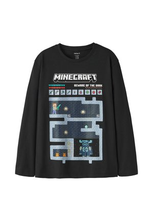 Name it NKMAR MINECRAFT LS NREG TOP BOX NOOS BFU - T-shirt à manches longues - black