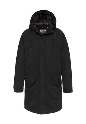 LONGUE À CAPUCHE - Parka - noir