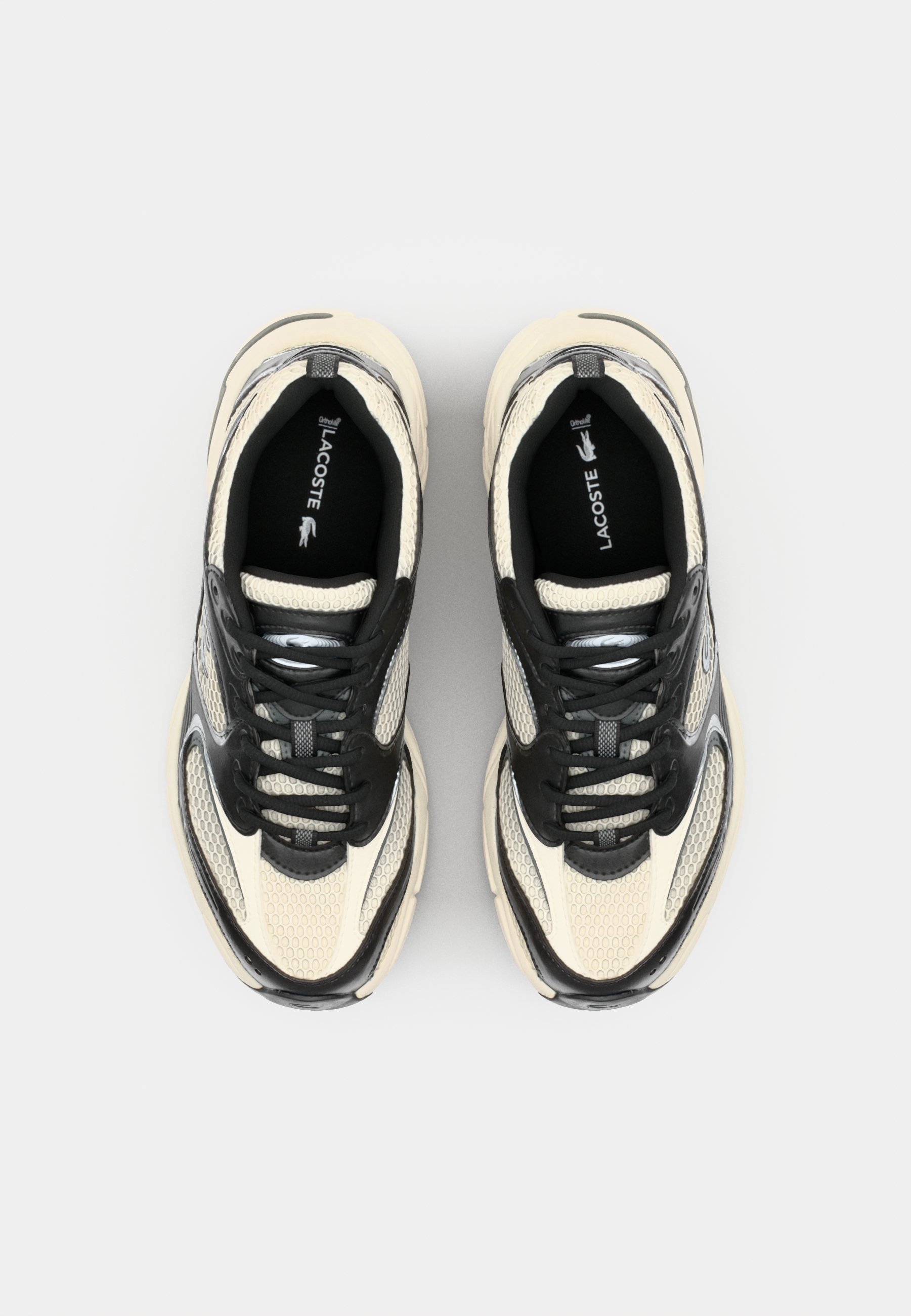 Lacoste STORM 96 2K 125 - Sneakers laag - off white/black/crème