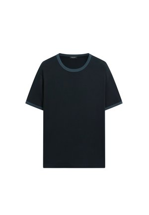 Massimo Dutti, T-Shirt basic - mottled dark blue