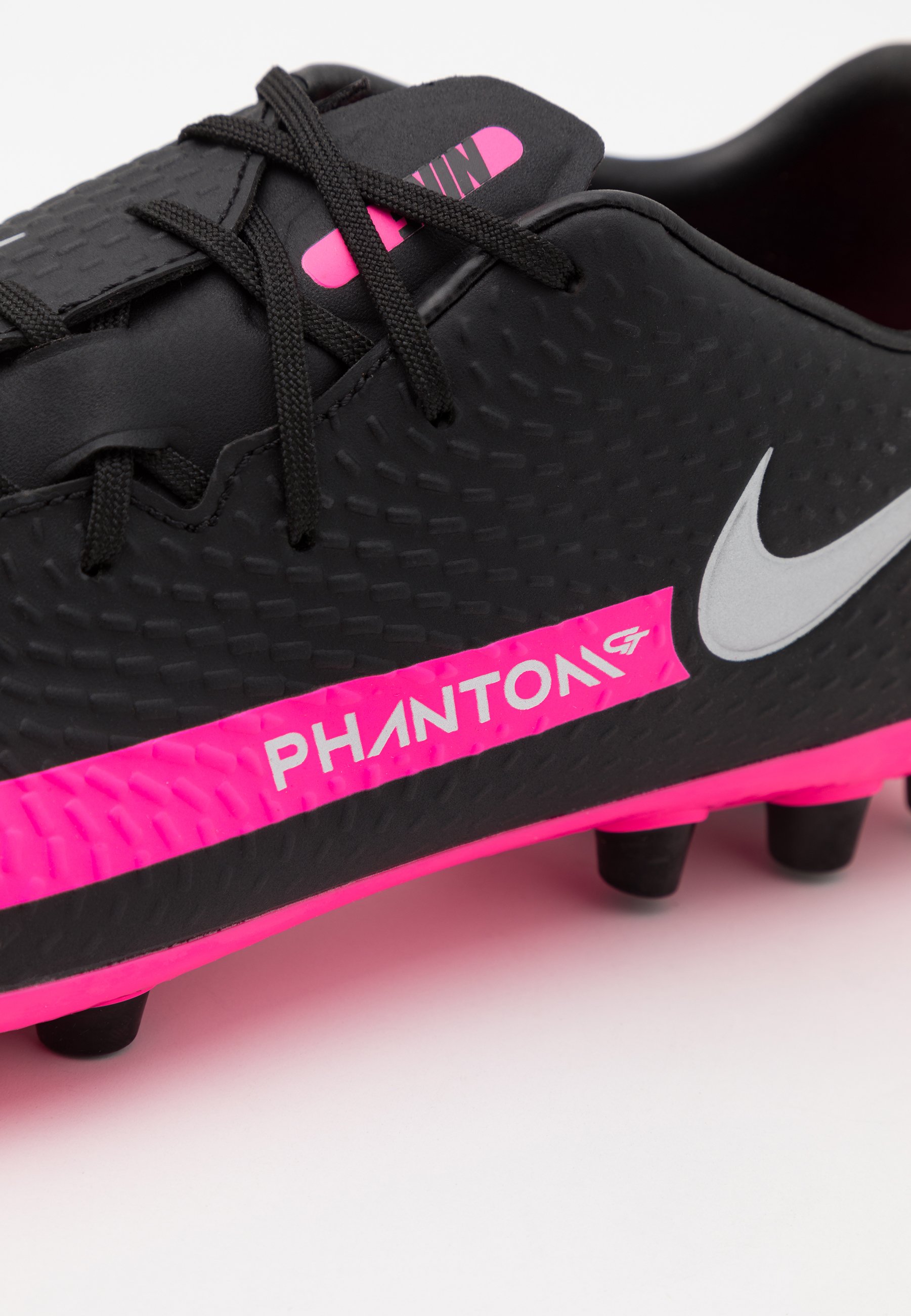 Nike Performance PHANTOM GT ACADEMY AG - Botas de fútbol con tacos -  black/metallic silver/pink blast/negro - Zalando.es