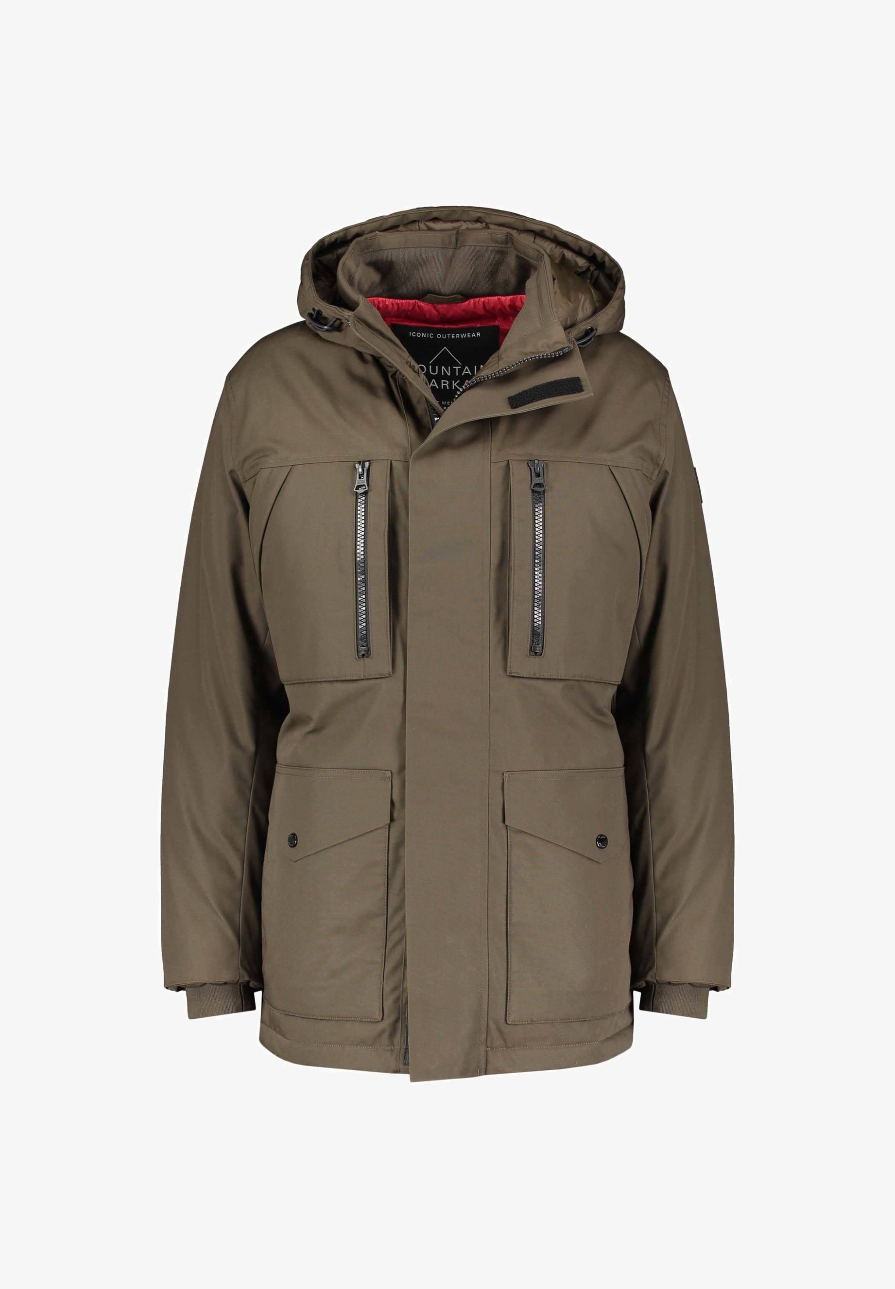 Boss Donatis Mit Kapuze Parka Grun Green Zalando De
