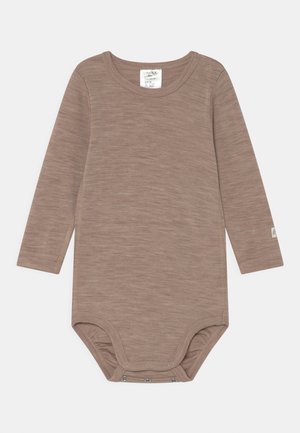 Lindex SOLID UNISEX - Langærmet T-shirt - light beige melange