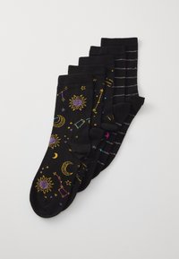 Even&Odd STAR ASTROLOGY 5 PACK - Strømper - black