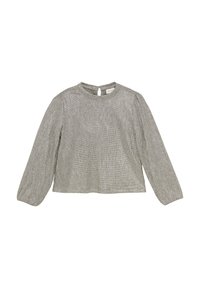 Minymo LONG SLEEVES - Blus - silver-coloured