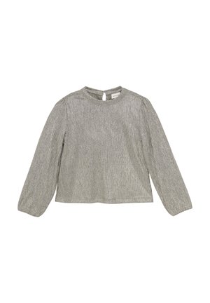 Minymo LONG SLEEVES - Blus - silver-coloured