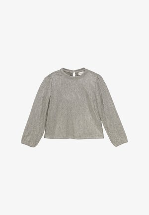Minymo LONG SLEEVES - Bluse - silver-coloured