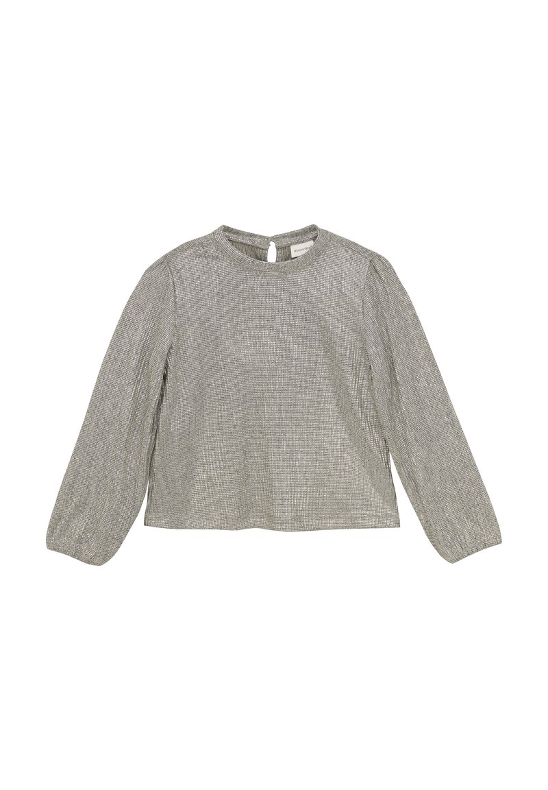 Minymo LONG SLEEVES - Blouse - silver-coloured