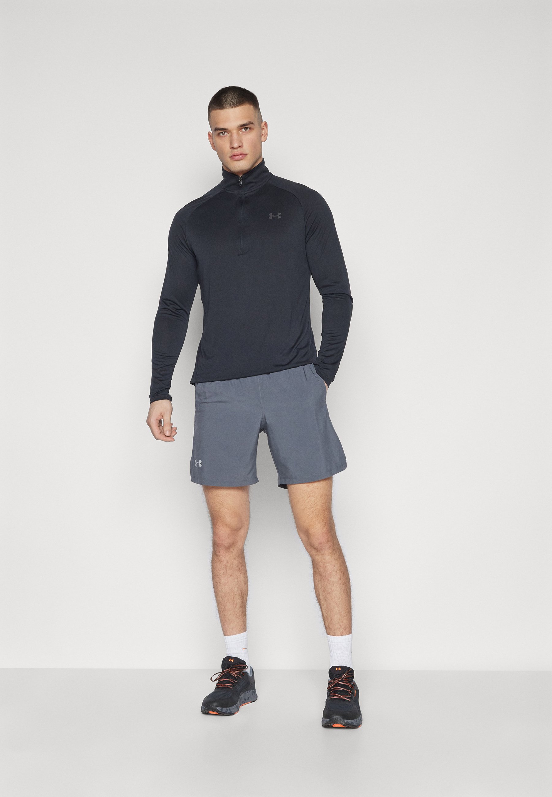 Under Armour TECH 2.0 - Long sleeved top - black/charcoal