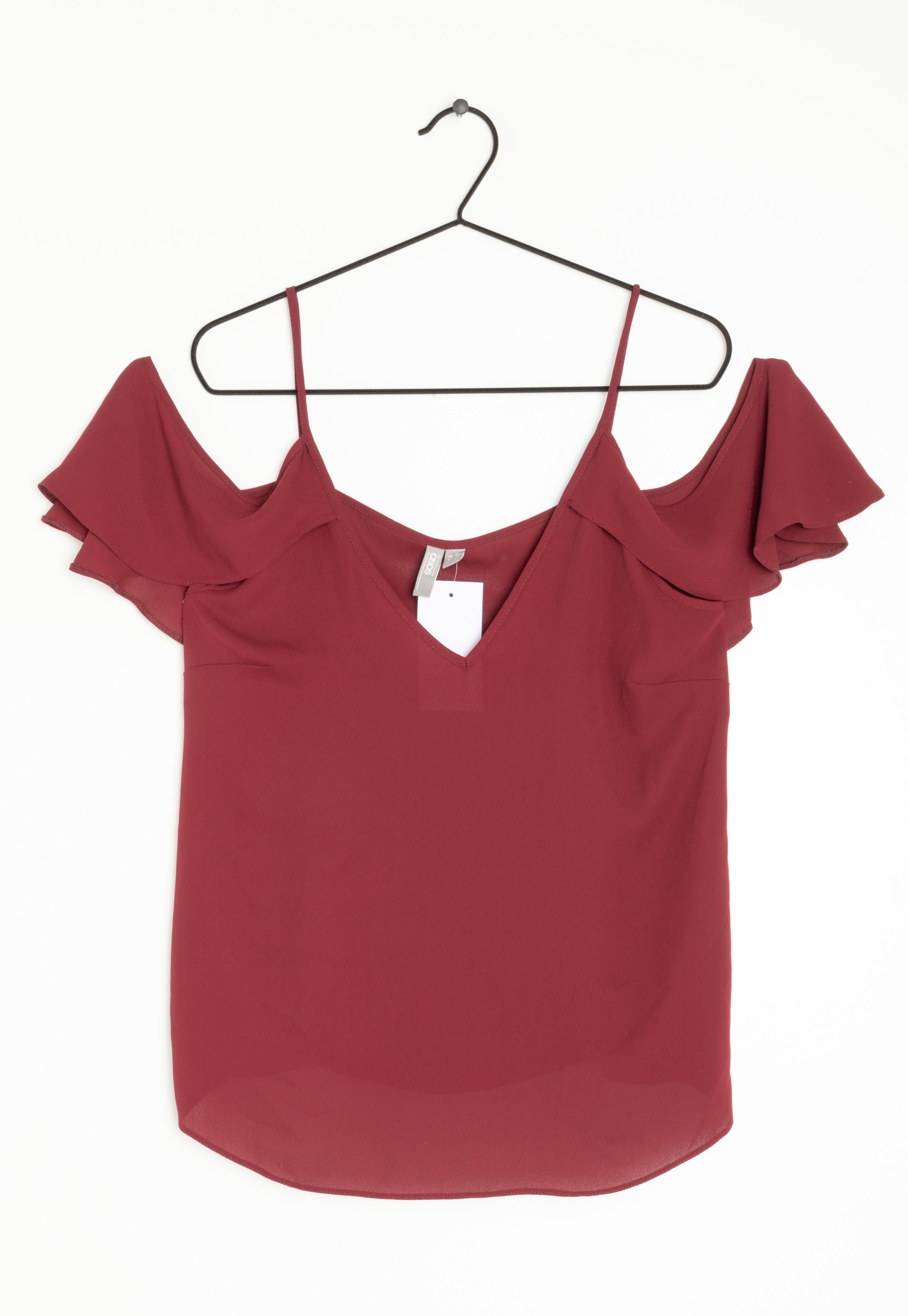 asos red blouse