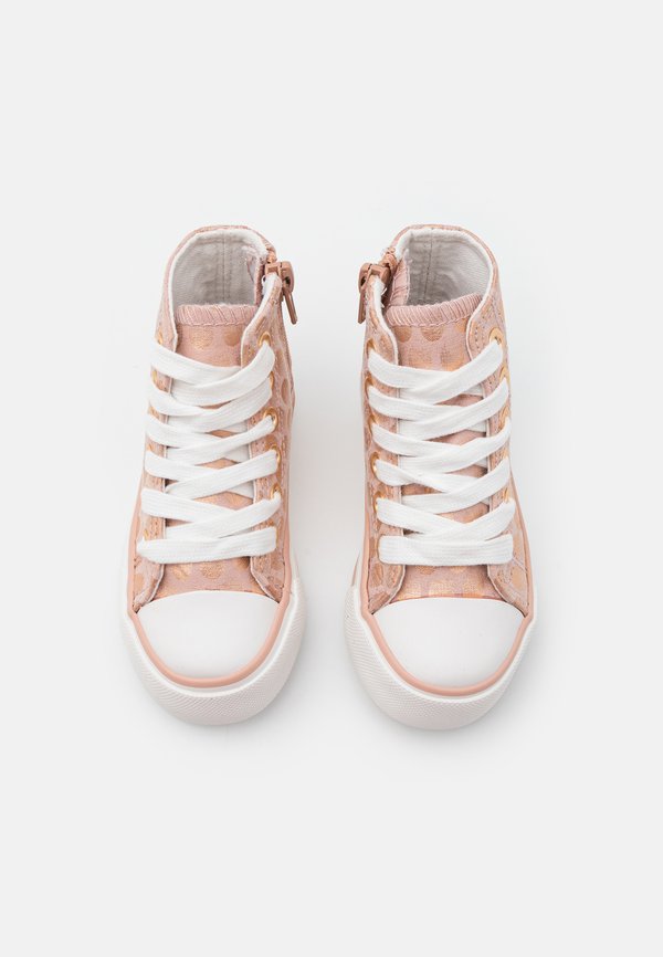 High-top trainers - rose gold4