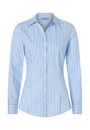 GESTREIFTE  - Hemdbluse - skyblue offwhite