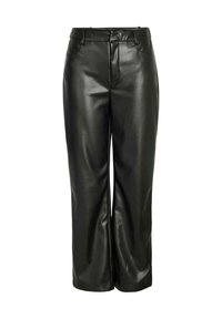 Pantalon en cuir - schwarz