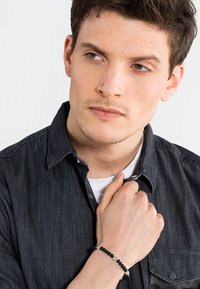 THOMAS SABO REBEL SKULLS - Bracciale - black