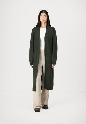 OBJMALENA LONG CARDIGAN - Vest - duffel bag