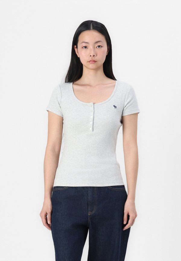 Short-Sleeve Icon Henley Rib Top - Basic T-shirt