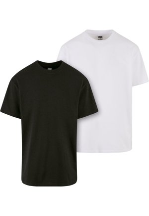HEAVY 2-PACK - T-shirts - black white