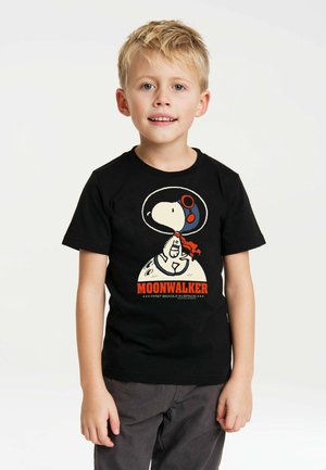 LOGOSHIRT, T-SHIRT SNOOPY - MOONWALKER UNISEX - Print T-shirt - schwarz