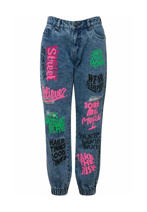 Angel of Style ELASTIKSAUM - Jeans Tapered Fit - blue denim