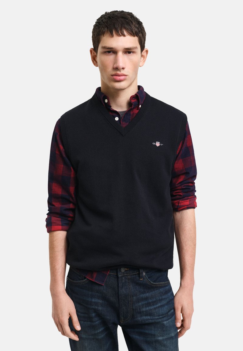 GANT Stickad tröja - black