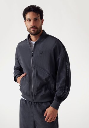 Guess DURCHGEHENDER REISSVERSCHLUSS - Bomber Jacket - dunkelgrau