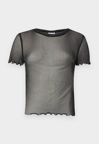 NMCHLOE GLITTER - T-shirts med print - black