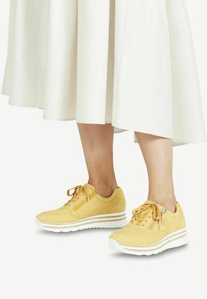 Tamaris LACE UP - Sneaker low - yellow